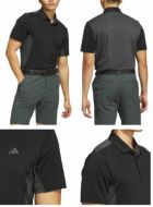 アディダスファブリックミックスバックメッシュ半袖シャツKUH58メンズゴルフウェアゴルフ2025春夏モデルadidas日本正規品