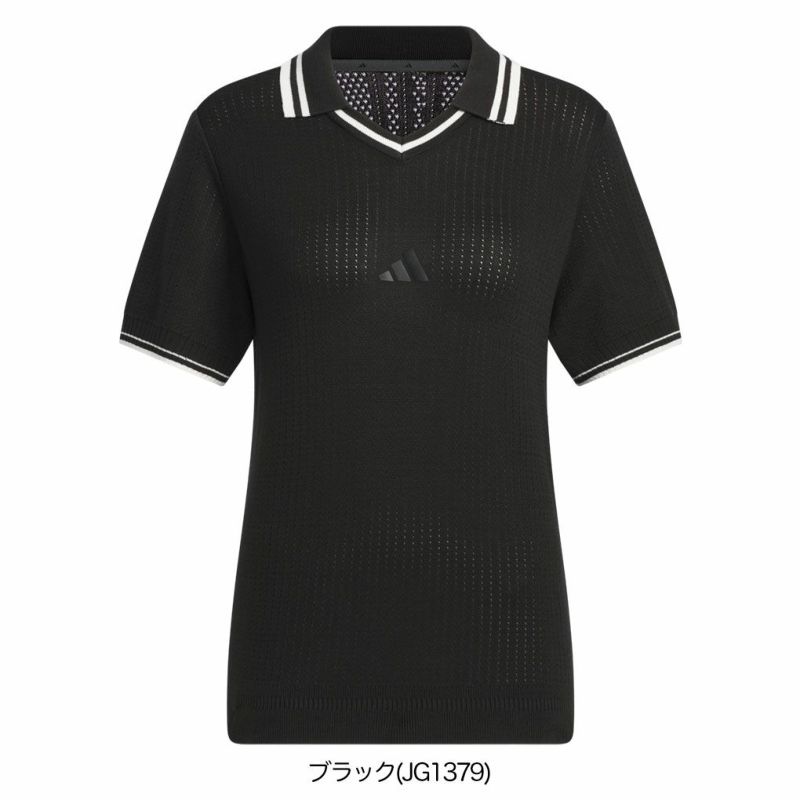 アディダスビヨンドザコースルーズスキッパーニットボックスシルエット半袖ポロKTN36レディースゴルフウェアトップス2025春夏モデルadidas日本正規品
