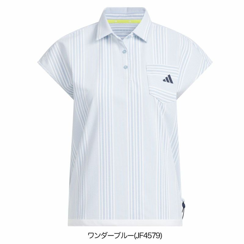 アディダスシアサッカーフレンチスリーブシャツKTI81レディースゴルフウェアトップス2025春夏モデルadidas日本正規品