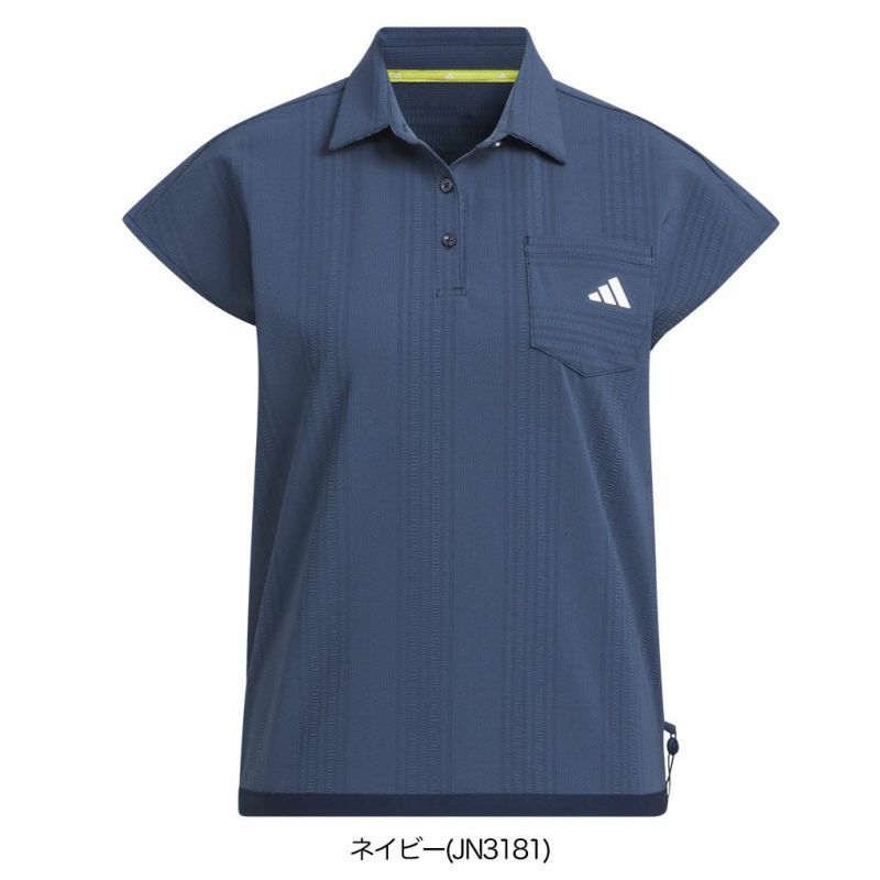 アディダスシアサッカーフレンチスリーブシャツKTI81レディースゴルフウェアトップス2025春夏モデルadidas日本正規品