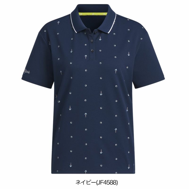 アディダスモノグラム半袖ポロKTI84レディースゴルフウェアトップス2025春夏モデルadidas日本正規品