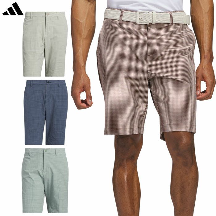 アディダスミニギンガムチェックショートパンツKUL30メンズadidas2025春夏モデル日本正規品