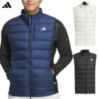アディダスWIND.RDYチェストポケット付きフルジップダウンベストJTY63メンズゴルウェア2024秋冬モデルadidas日本正規品