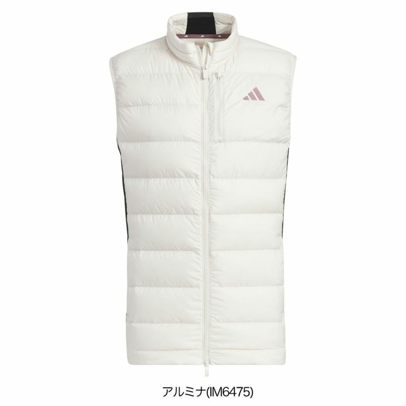 アディダスWIND.RDYチェストポケット付きフルジップダウンベストJTY63メンズゴルウェア2024秋冬モデルadidas日本正規品