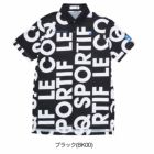 ルコックスポルティフマルチカラーロゴ柄半袖シャツLG5SHS05Mメンズゴルフウェアゴルフlecoqsportifgolf2025春夏モデル日本正規品