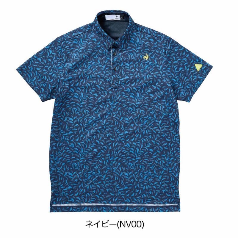 ルコックスポルティフ接触冷感小柄半袖シャツLG5SHS09Mメンズゴルフウェアゴルフlecoqsportifgolf2025春夏モデル日本正規品