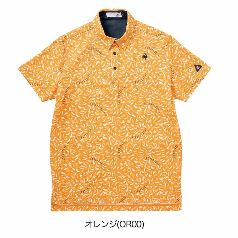 ルコックスポルティフ接触冷感小柄半袖シャツLG5SHS09Mメンズゴルフウェアゴルフlecoqsportifgolf2025春夏モデル日本正規品