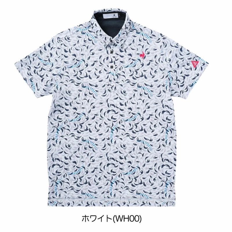 ルコックスポルティフ接触冷感小柄半袖シャツLG5SHS09Mメンズゴルフウェアゴルフlecoqsportifgolf2025春夏モデル日本正規品
