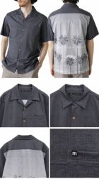 トラヴィスマシューバックプリント半袖開襟シャツ7AL030メンズゴルフウェアトップスTravisMathew2025春夏モデル日本正規品