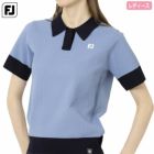 フットジョイ編地切替バイカラー半袖セーターポロFJ-F25-S01レディースゴルフウェアFOOTJOY2025春夏モデル日本正規品