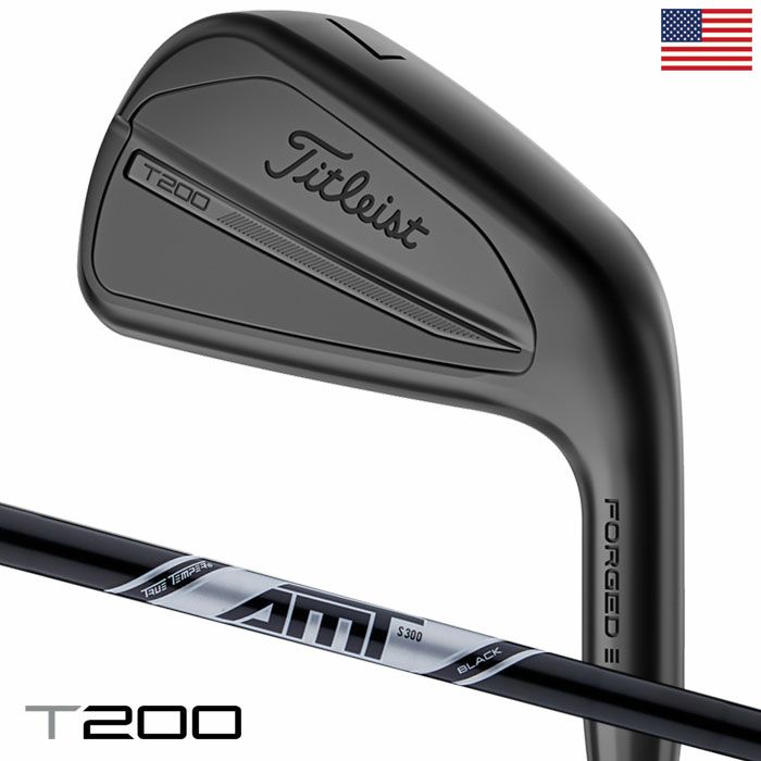 タイトリストT200Blackアイアン7本セットメンズ右用USA直輸入品Titleist2025年モデル