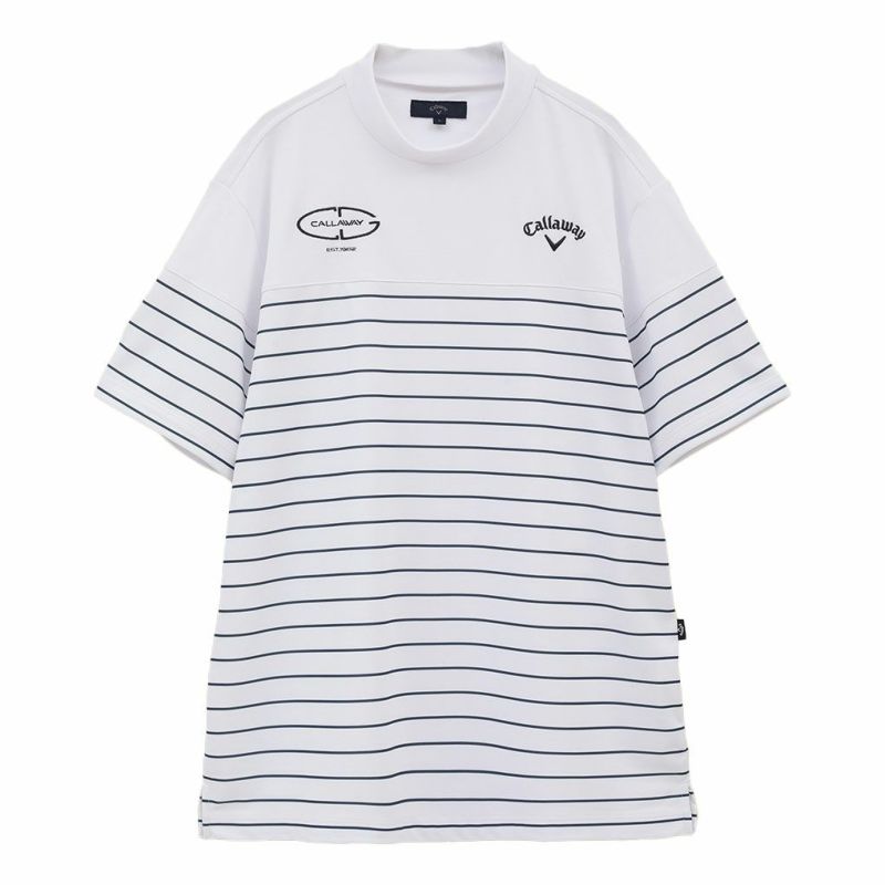 キャロウェイ-3℃裏クールボーダープリントモックネックC25134109メンズゴルフウェア2025春夏モデルCallaway日本正規品