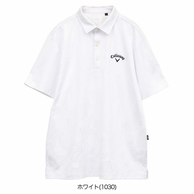 キャロウェイフラワージャカードシャツC25134115メンズゴルフウェア2025春夏モデルCallaway日本正規品