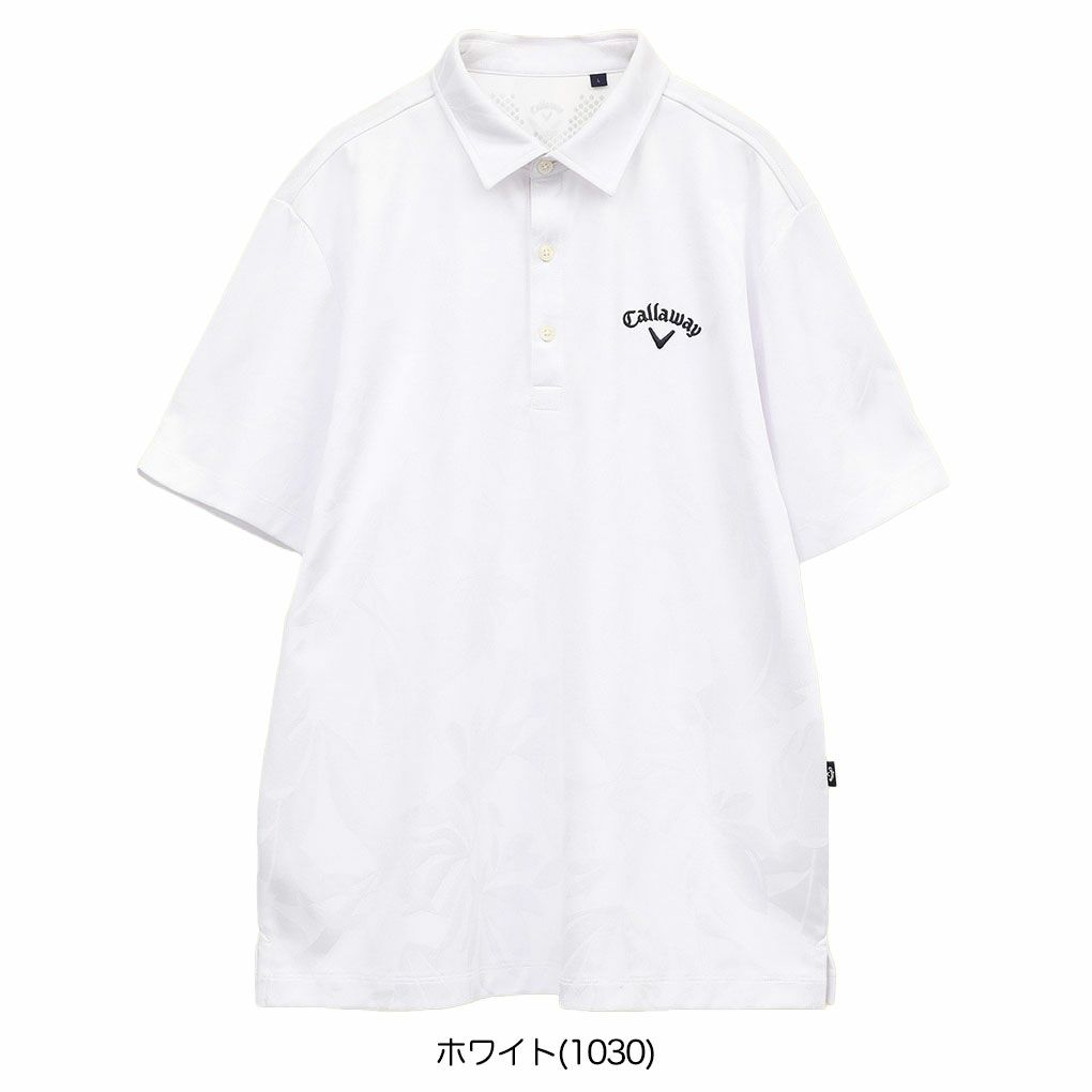 キャロウェイフラワージャカードシャツC25134115メンズゴルフウェア2025春夏モデルCallaway日本正規品