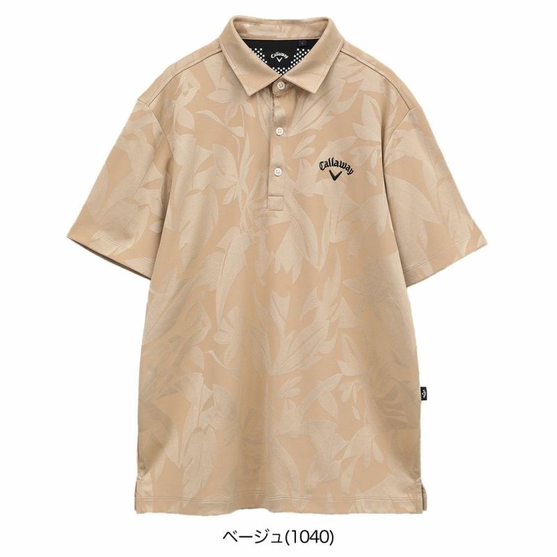 キャロウェイフラワージャカードシャツC25134115メンズゴルフウェア2025春夏モデルCallaway日本正規品