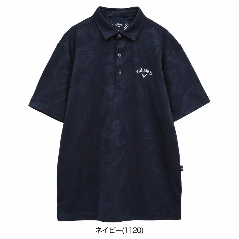 キャロウェイフラワージャカードシャツC25134115メンズゴルフウェア2025春夏モデルCallaway日本正規品