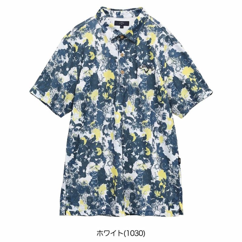 キャロウェイ-3℃裏クールフラワープリントカノコシャツC25134125メンズゴルフウェア2025春夏モデルCallaway日本正規品
