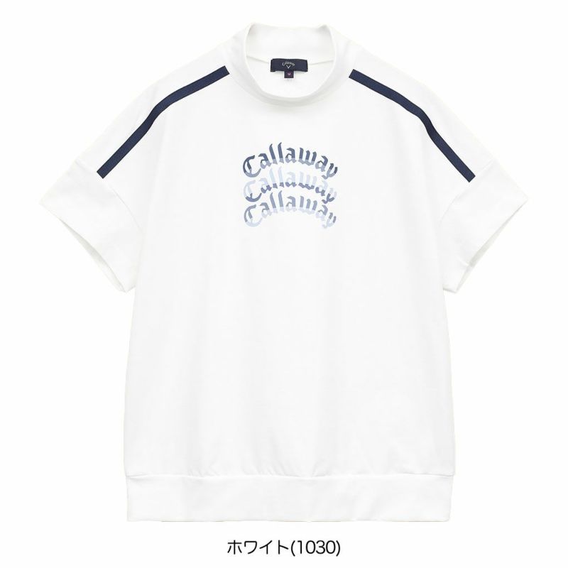 キャロウェイ-3℃裏クール半袖モックネックシャツC25134213レディースゴルフウェア2025春夏モデルCallaway日本正規品