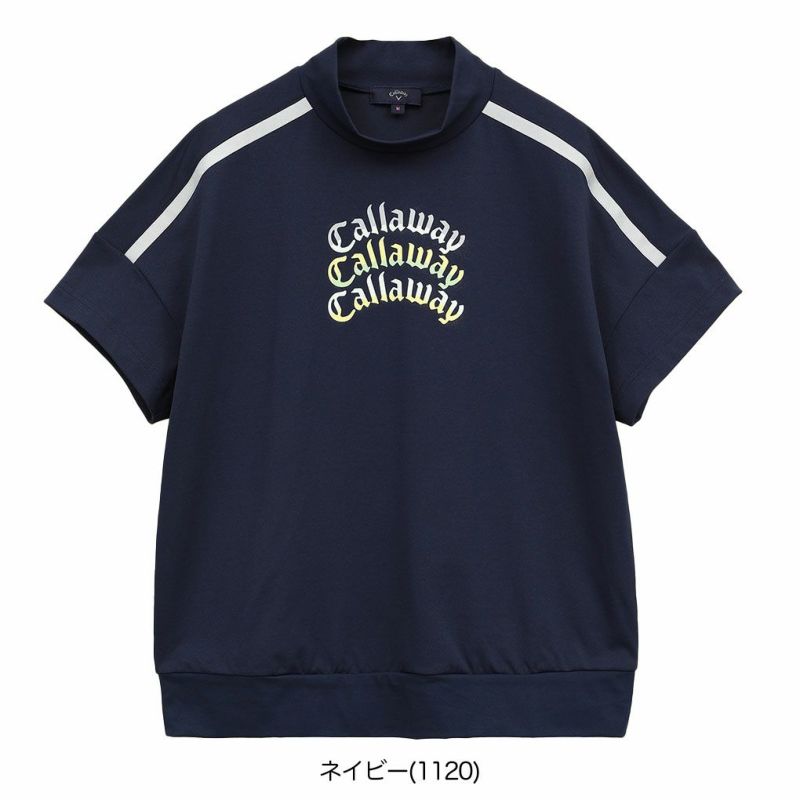 キャロウェイ-3℃裏クール半袖モックネックシャツC25134213レディースゴルフウェア2025春夏モデルCallaway日本正規品
