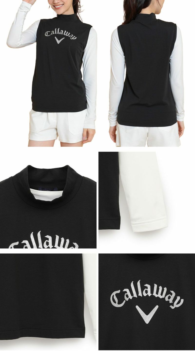 キャロウェイノースリーブセットモックネックシャツC25134217レディースゴルフウェア2025春夏モデルCallaway日本正規品