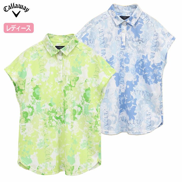 キャロウェイかざあなメッシュフレンチスリーブシャツC25134215レディースゴルフウェア2025春夏モデルCallaway日本正規品