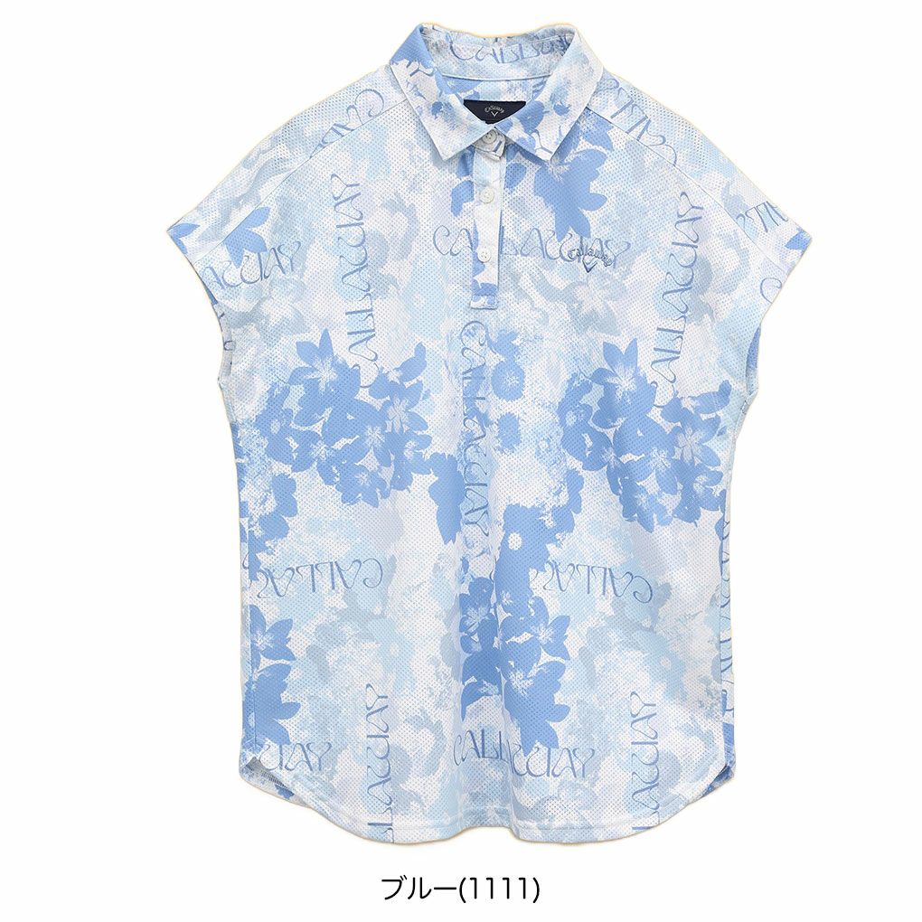 キャロウェイかざあなメッシュフレンチスリーブシャツC25134215レディースゴルフウェア2025春夏モデルCallaway日本正規品