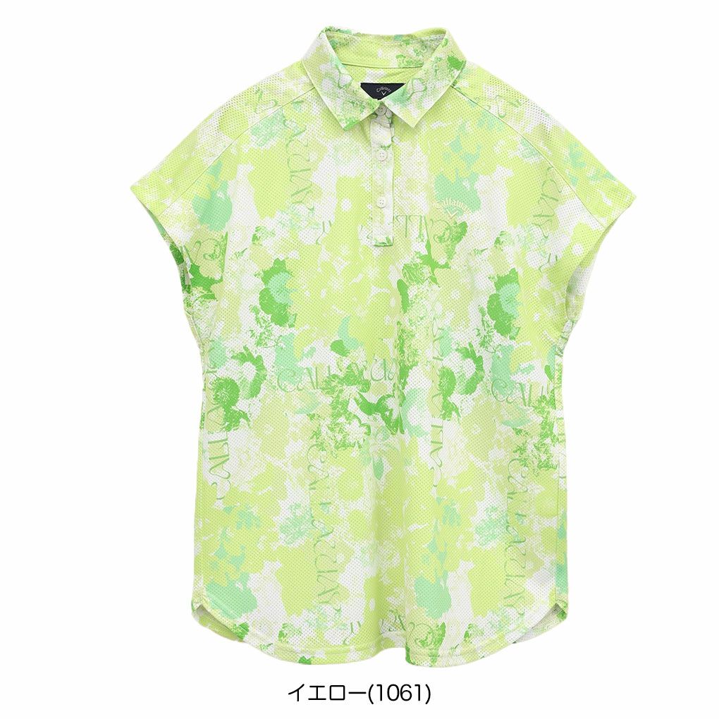 キャロウェイかざあなメッシュフレンチスリーブシャツC25134215レディースゴルフウェア2025春夏モデルCallaway日本正規品