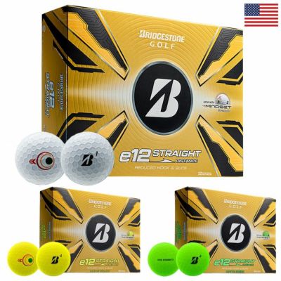 BS ブリヂストンゴルフ 2025 e12 Straight ゴルフボール 1ダース（12球入）BRIDGESTONE GOLF USA直輸入品 並行輸入