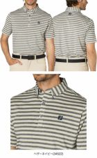 フットジョイヘザーストライプ半袖ボタンダウンシャツFJ-F25-S11メンズゴルフウェアFOOTJOY2025春夏モデル日本正規品