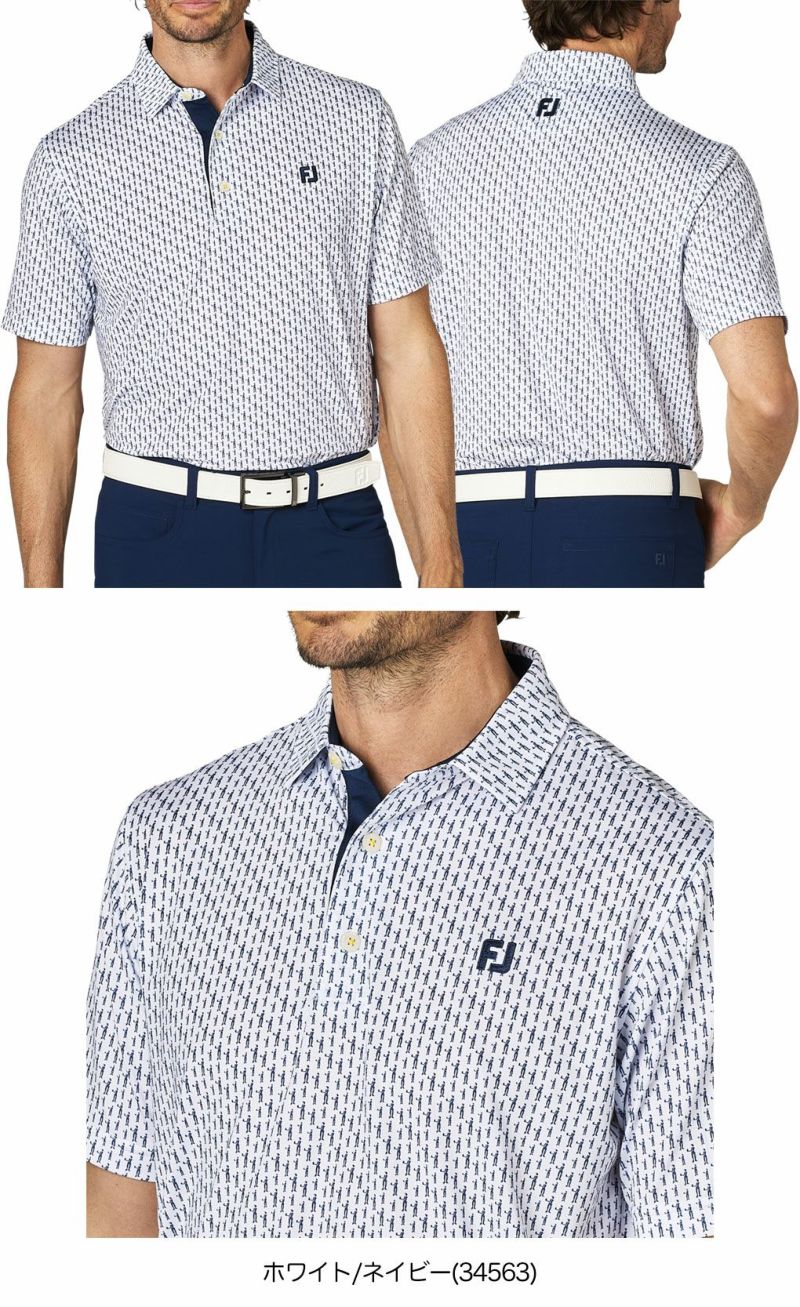 フットジョイプレイヤーズフィギュアプリント半袖シャツFJ-F25-S15メンズゴルフウェアFOOTJOY2025春夏モデル日本正規品