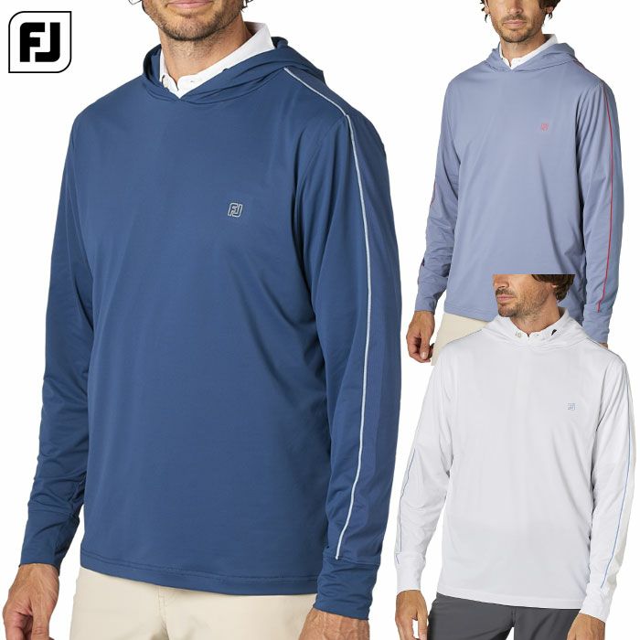 フットジョイライトウェイトストレッチ長袖フーディーFJ-F25-M12メンズゴルフウェアFOOTJOY2025春夏モデル日本正規品