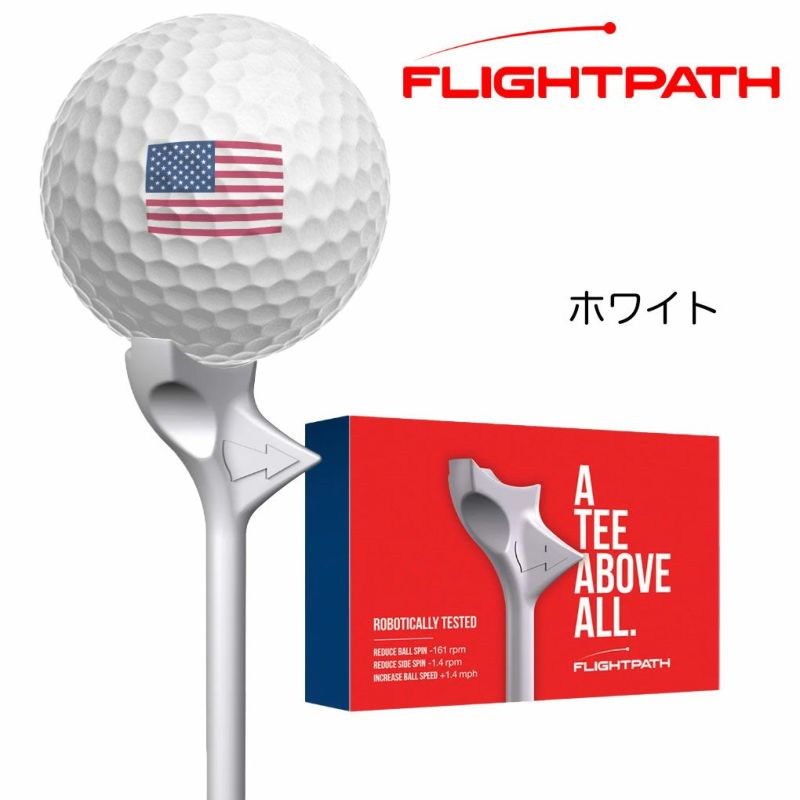 フライトパスFlightPathGolfTeesティー3.25インチゴルフラウンド用品USA直輸入品