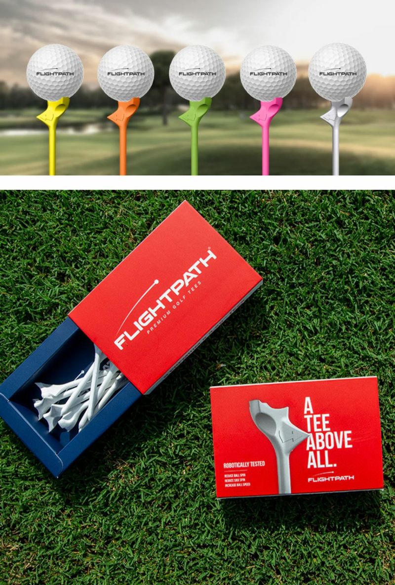 フライトパスFlightPathGolfTeesティー3.25インチゴルフラウンド用品USA直輸入品