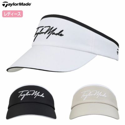 テーラーメイド ウィメンズ W ワイドブリム スクリプトロゴバイザー UN578 レディース 帽子 ゴルフキャップ ゴルフ TaylorMade 日本正規品 2025春夏モデル