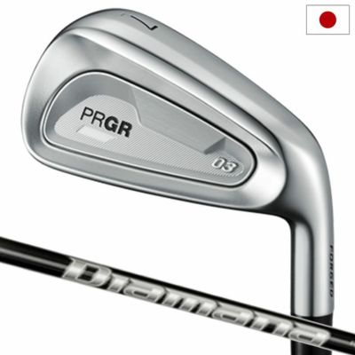 プロギア PRGR 03 アイアン 5本組(#7-P,A) メンズ 右用 Diamana M FOR PRGR カーボンシャフト 2025年モデル 日本正規品 ゴルフ ゴルフクラブ