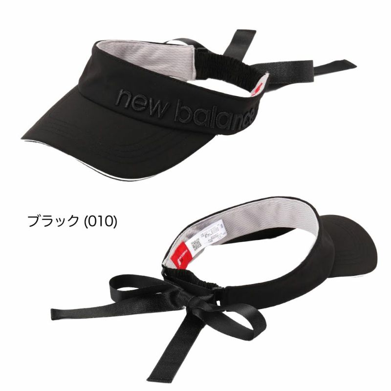 ニューバランスリボンバイザー0125187502レディースゴルフキャップ帽子newbalance2025春夏モデル日本正規品