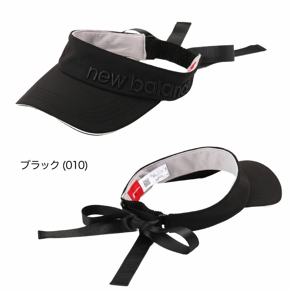 ニューバランスリボンバイザー0125187502レディースゴルフキャップ帽子newbalance2025春夏モデル日本正規品