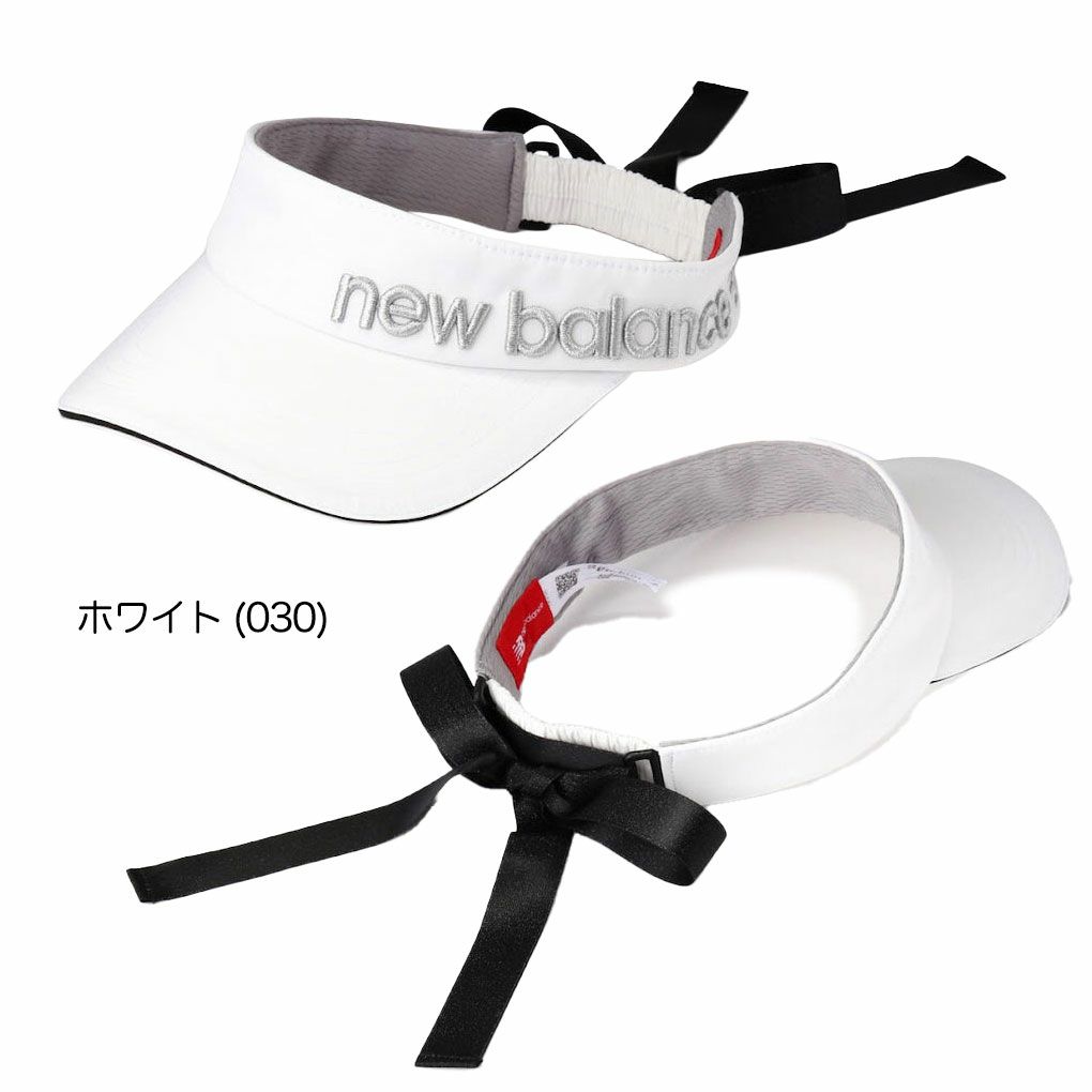 ニューバランスリボンバイザー0125187502レディースゴルフキャップ帽子newbalance2025春夏モデル日本正規品