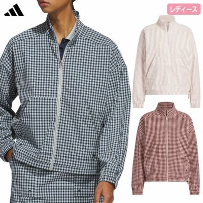アディダス ギンガムチェック フルジップ 長袖ジャケット KTI71 レディース ゴルフウェア ゴルフ 2025春夏モデル adidas 日本正規品
