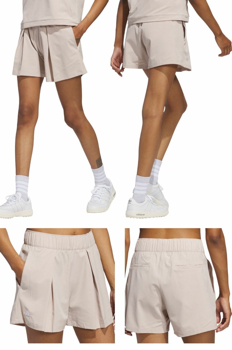 アディダスビヨンドザコース撥水プリーツショートパンツKWH88レディースadidas2025春夏モデル日本正規品