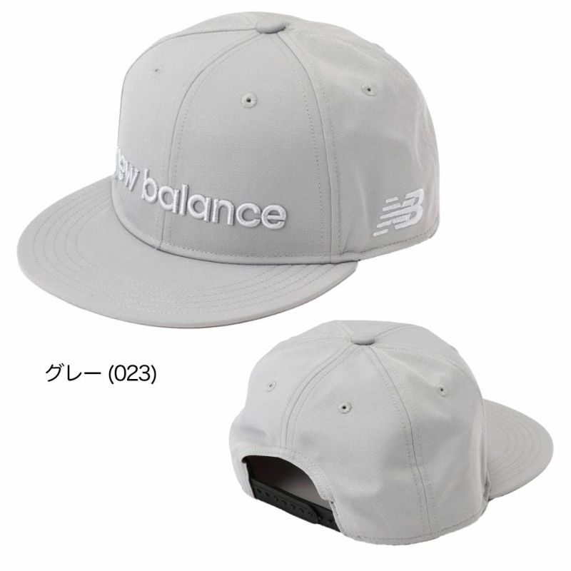 ニューバランス刺繍ロゴフラットブリムキャップ0125187001メンズゴルフキャップ帽子newbalance2025春夏モデル日本正規品