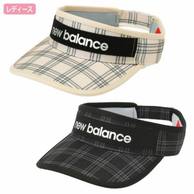 ニューバランス ダブルチェック柄 バイザー 0125187507 レディース ゴルフキャップ 帽子 new balance 2025春夏モデル 日本正規品