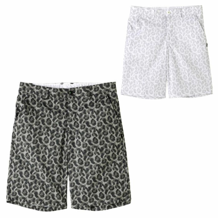 ニューバランスピクセルレオパード柄ハーフパンツ012-5132004メンズゴルフウェアnewbalance2025春夏モデル