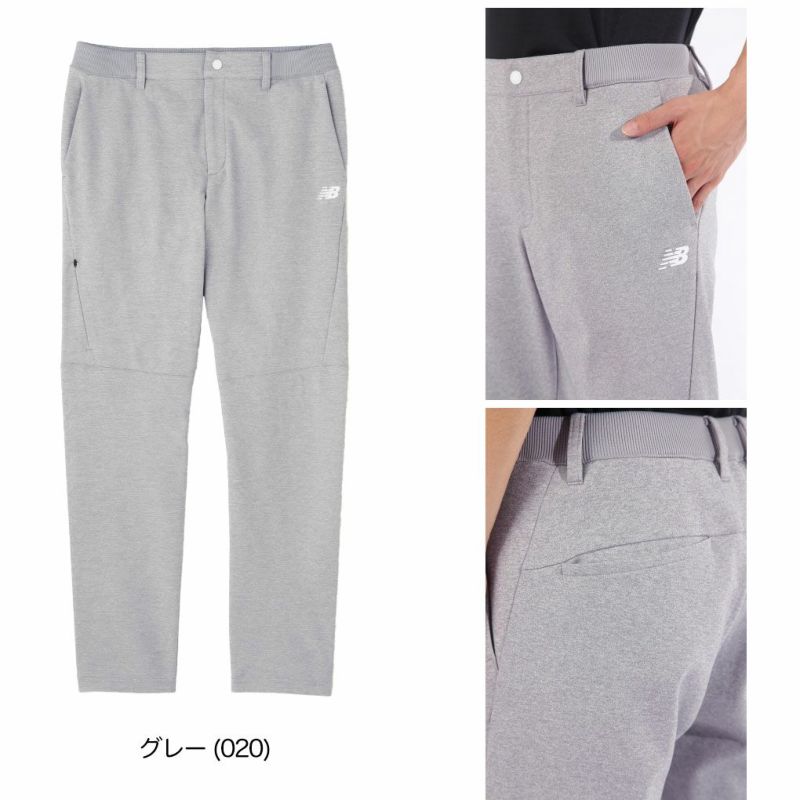 ニューバランス軽量ダンボールニット×裏メッシュスウェットテーパードロングパンツ012-5136003メンズゴルフウェアnewbalance2025春夏モデル