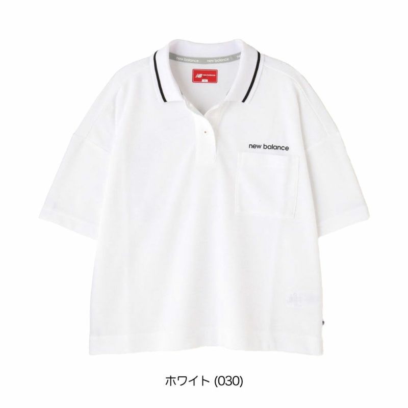 ニューバランスハーフスリーブビッグポロシャツ012-5160501レディースゴルフウェアnewbalance2025春夏モデル日本正規品