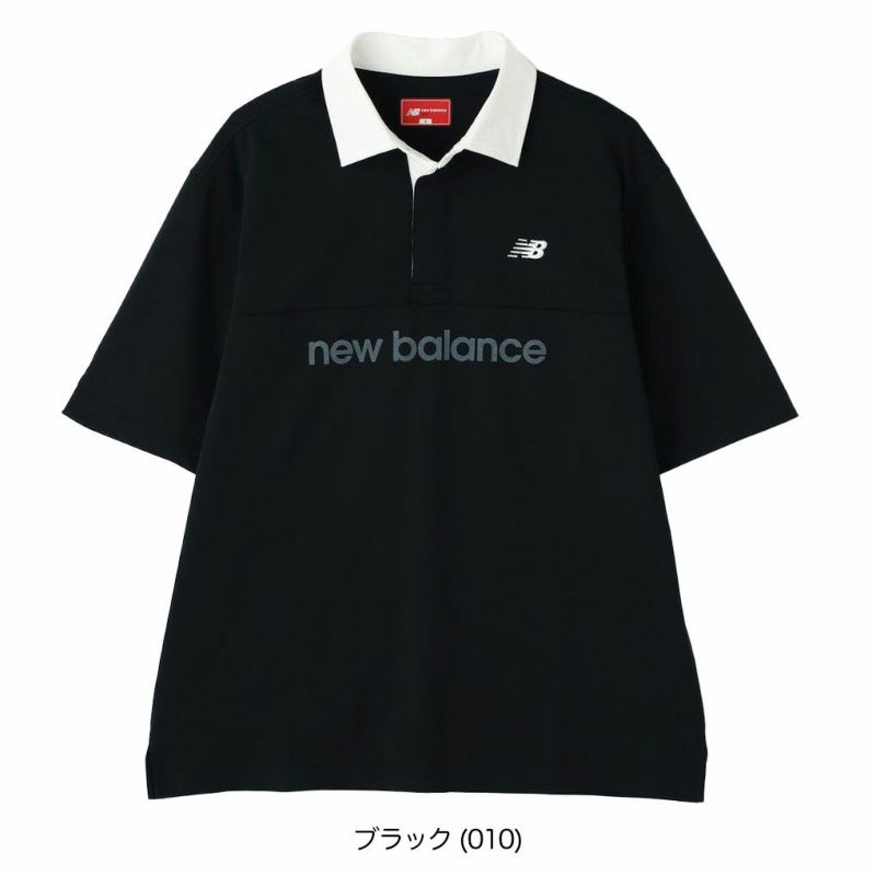 ニューバランス接触冷感UVカット半袖ラガーシャツ012-5166004メンズゴルフウェアnewbalance2025春夏モデル日本正規品