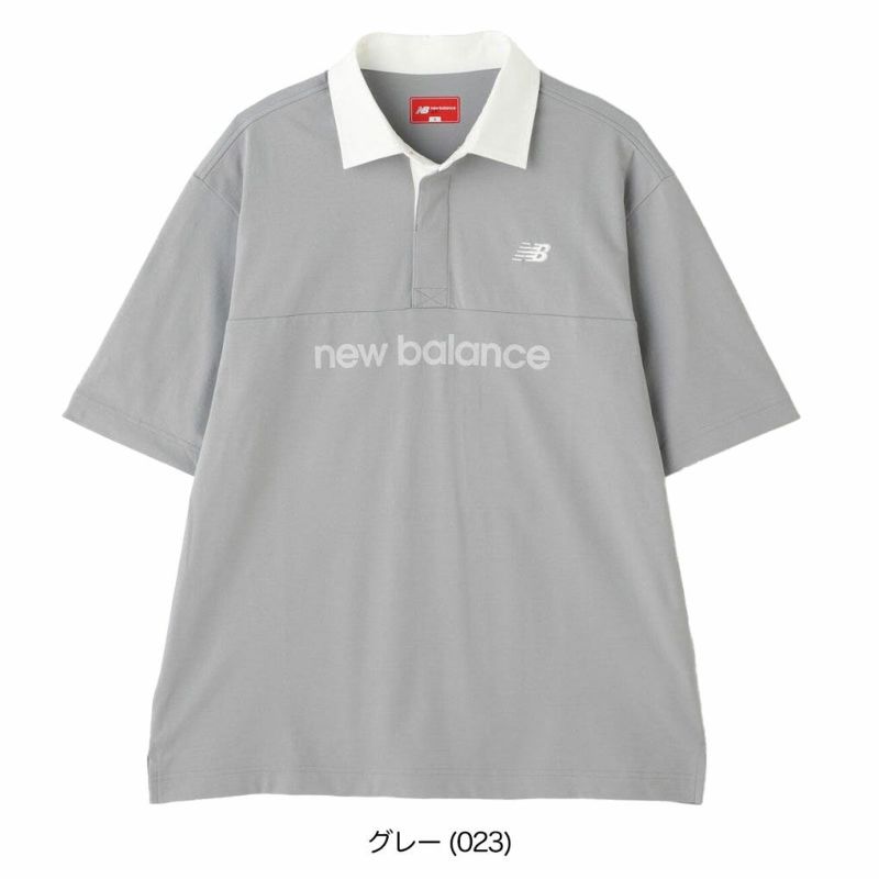 ニューバランス接触冷感UVカット半袖ラガーシャツ012-5166004メンズゴルフウェアnewbalance2025春夏モデル日本正規品