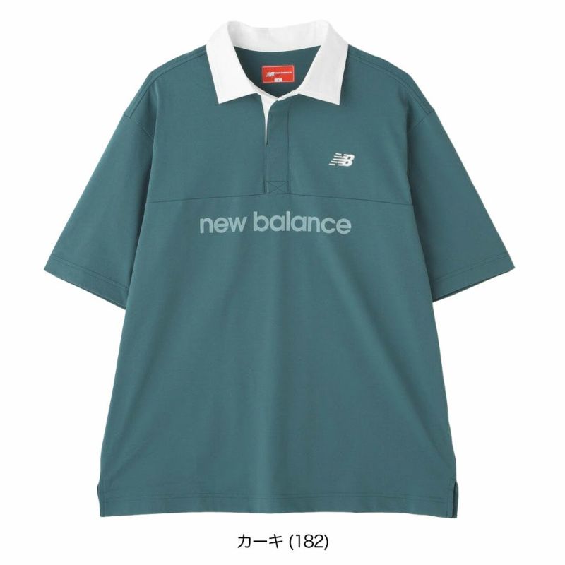 ニューバランス接触冷感UVカット半袖ラガーシャツ012-5166004メンズゴルフウェアnewbalance2025春夏モデル日本正規品