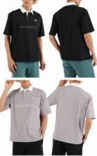 ニューバランス接触冷感UVカット半袖ラガーシャツ012-5166004メンズゴルフウェアnewbalance2025春夏モデル日本正規品