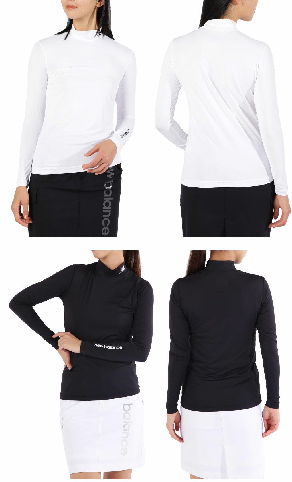 ニューバランス接触冷感UVモックネックインナープルオーバー012-5967501レディースゴルフウェアnewbalance2025春夏モデル日本正規品